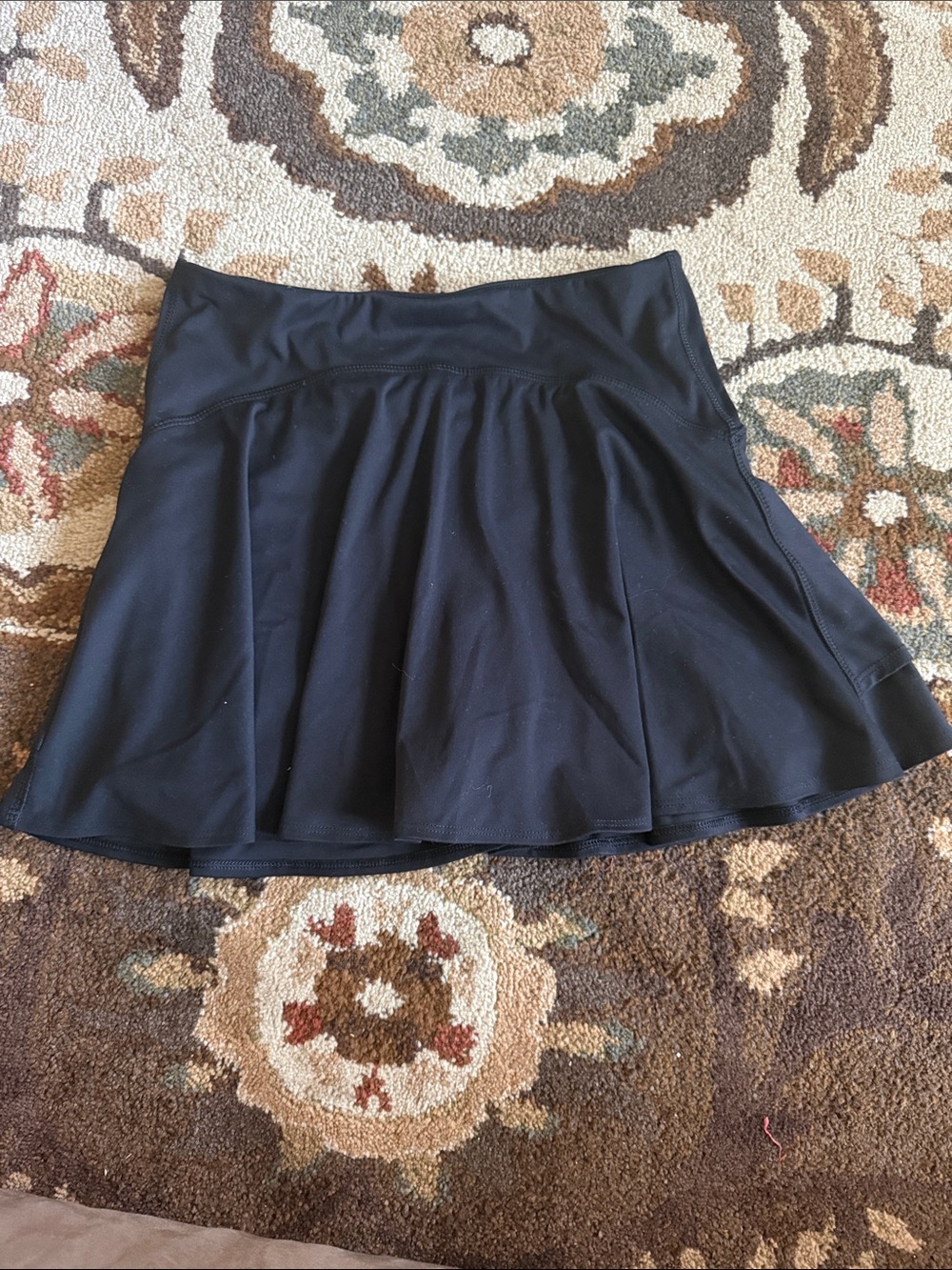 Women's Black Athletic Skort - Classic Flared Style